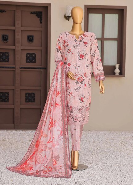 Zouk by HZ Textiles Unstitched Printed Lawn 3 Piece Suit HZ26UZL ZEC-1174 - Casual Collection