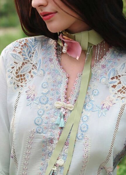 The Secret Garden by Mushq Unstitched Embroidered Lawn 3 Piece Suit MU26USG Garden Royale HUNSS260403 - Festive Collection