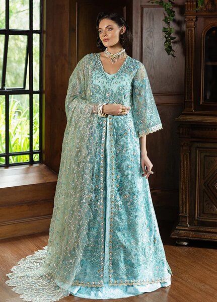 Inception by Mushq Embroidered Net Suits Unstitched 4 Piece MQ25IW D-02 Endless Love - Wedding Collection