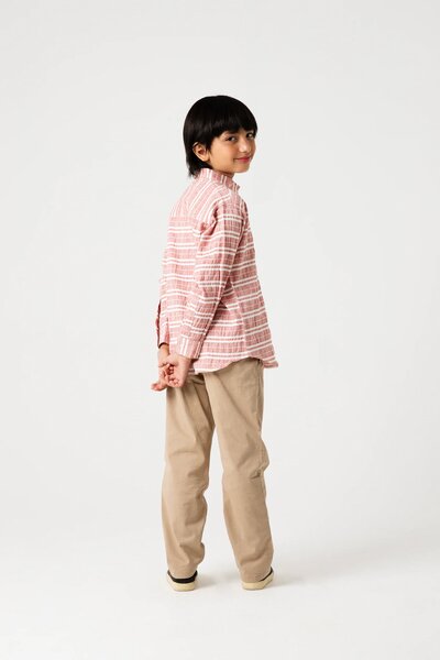 Boys Crimson Line Casual Cotton Shirt