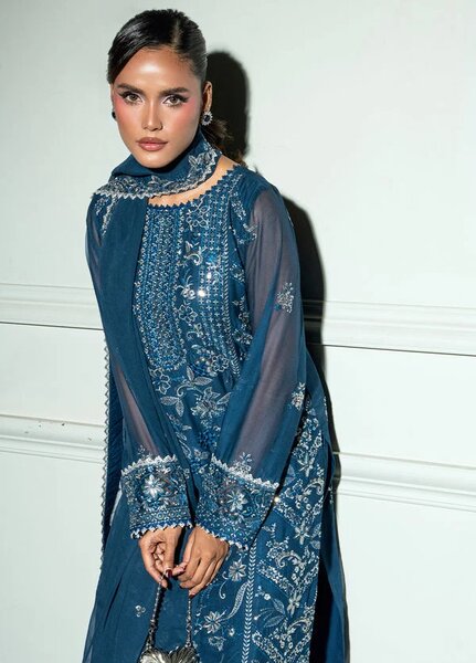 Maison d'or by Sahane RTW Embroidered Chiffon 3 Piece Suit CT 27002P Nael - Festive Collection