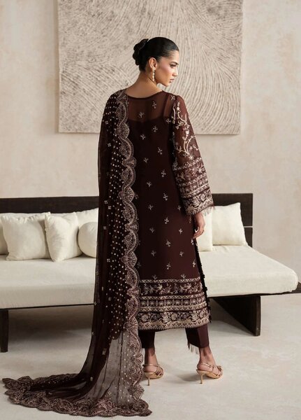 Gulaal Unstitched Embroidered Chiffon 3 Piece Suit GL26ULW Sofiya D-57 - Wedding Collection