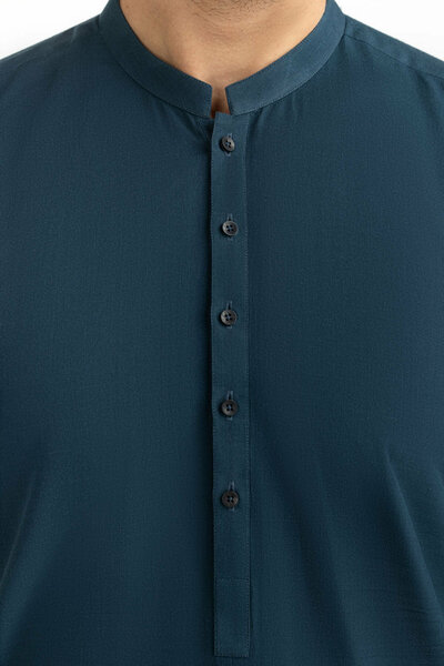 Short Length Kameez with Slim Straight Trouser Suit