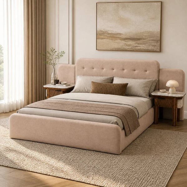 Clara King Size Bed with Side Tables