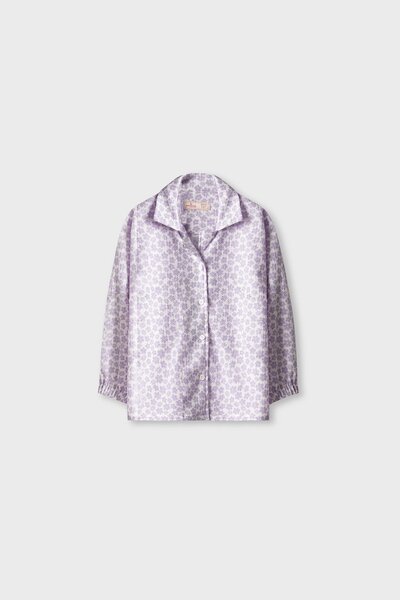 Purple Bloom Western Cotton Top