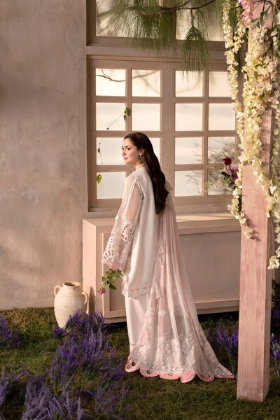 Sable Vogue Unstitched Embroidered Organza 3 Piece Suit SV26UL SL-03-25 - Summer Collection