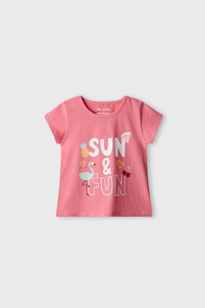 Girls Sunbeam Flamingo T-shirt
