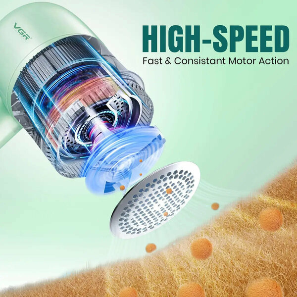 VGR - V-813 Professional Lint Remover for Clothes, Rechargeable Fabric Shaver with Stainless Steel Blades
