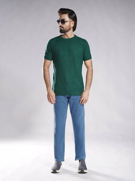 Mid Blue Straight Fit Jeans 50
