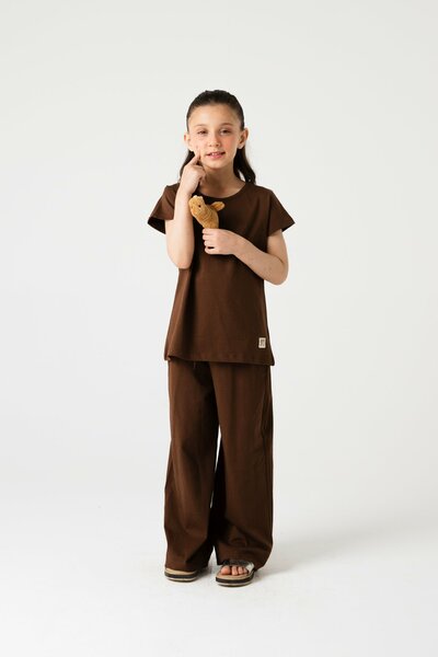 Girls Little Mocha Co-ord Set