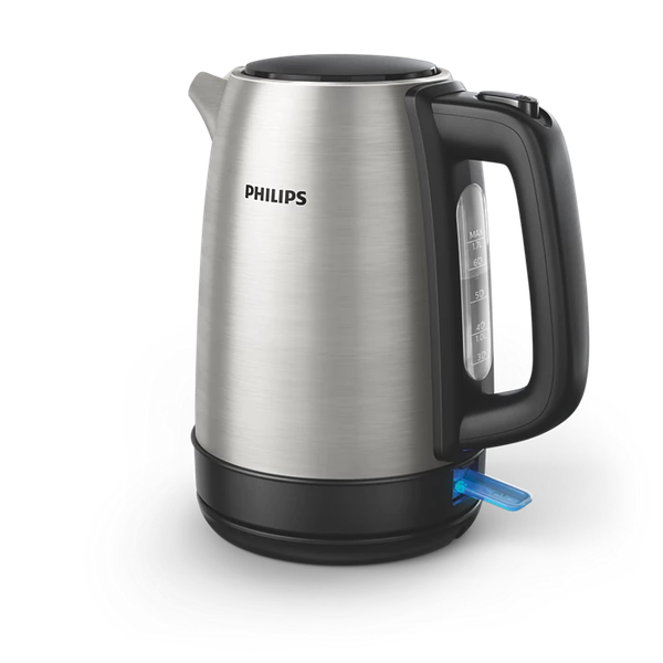 Philips Daily Collection Metal Kettle – HD9350/92 | 1.7L Stainless Steel Fast-Boil Electric Kettle