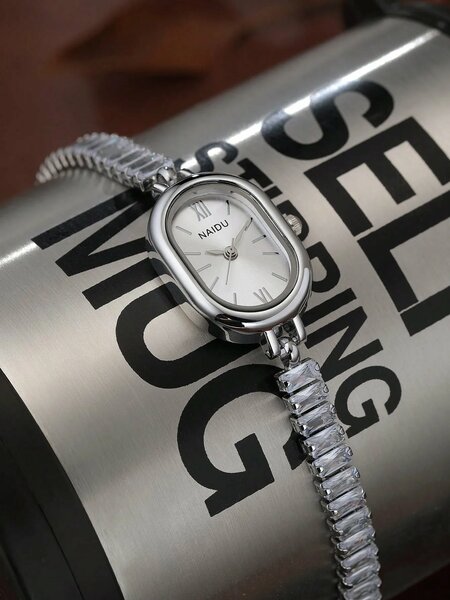 Shein - 1Pc Women'S Elegant Versatile Quartz Movement Wrist Watch