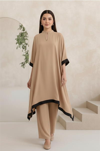 Sand Kaftan Drape-NV20D05