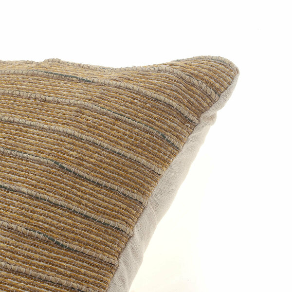Soft Bark Cushion Cover 16x16" – Rustic Textured Decorative Pillow Cover