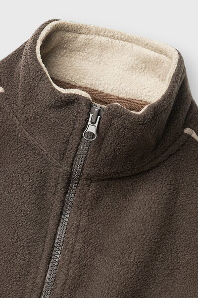 Boys Signature Brown Polar Fleece Jacket