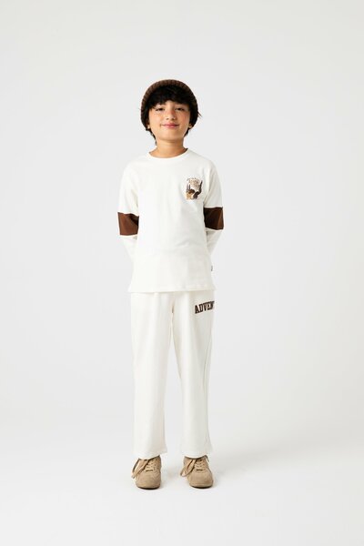 Boys Trailmark Off-White Co-ord Set