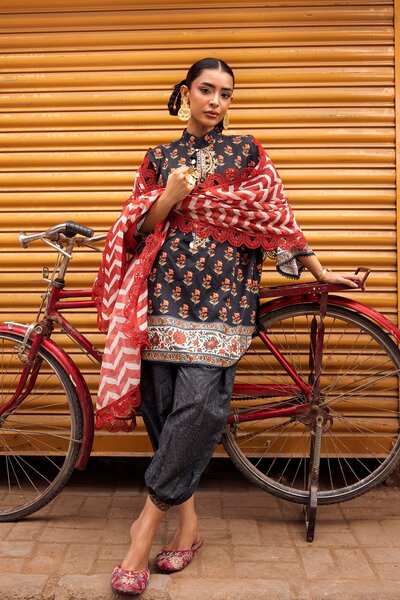Unstitched Printed 3 Piece Lawn Suit