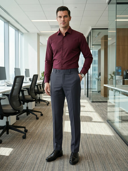 Graphite Grey Executive Formal Dress Pant (FDT-415)