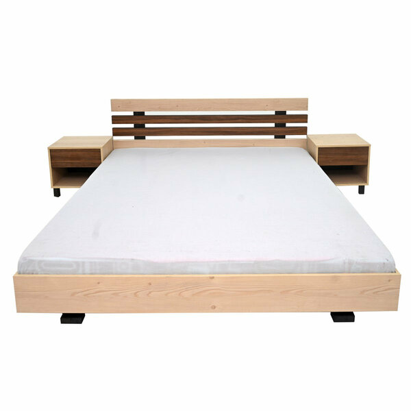 Indigo King Size Bed with 2 Side Tables