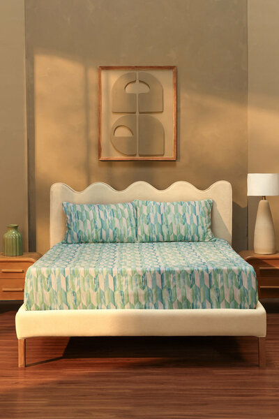 Aqua Prism Bed Sheet Set