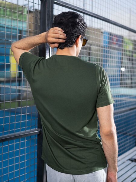 Dark Green Basic T-Shirt (TEE-377)