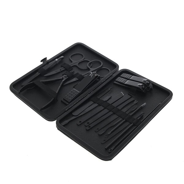 18-Piece Professional Manicure and Pedicure Nail Care Kit