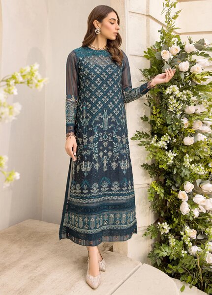 Xenia Formal Unstitched Luxury Chiffon Suits 3 Piece XE25FL Famiya - Formals Collection