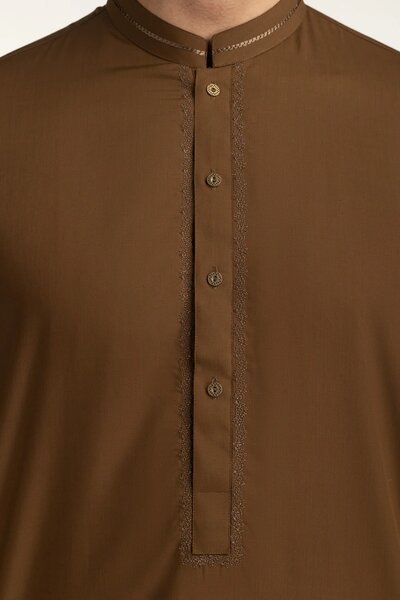 Regular Fit Embroidered Suits