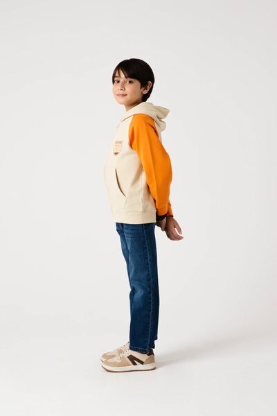 Boys Rustline Contrast Fleece Hood