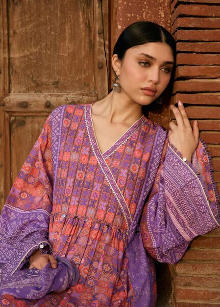 Angan by Kahf Unstitched Printed Lawn 3 Piece Suit KHF26ULA ZARMEENA KPS-3B - Festive Collection