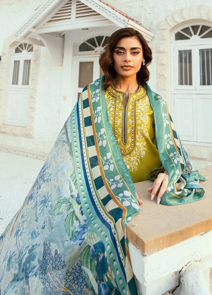 Lamhay by Dhanak Pret Swiss Voile 3 Piece DHN26PSV DC-2583 - Summer Collection