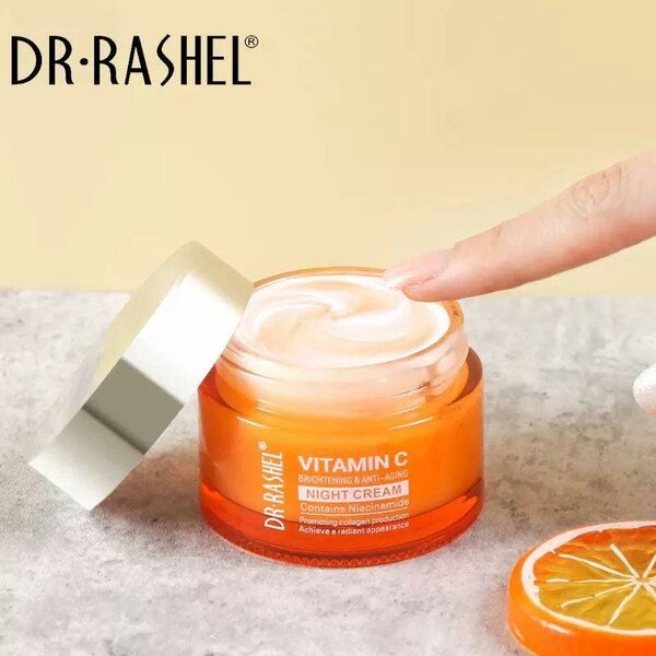 Dr Rashel - Vitamin C Night Cream For Anti Aging And Brightning - 50G