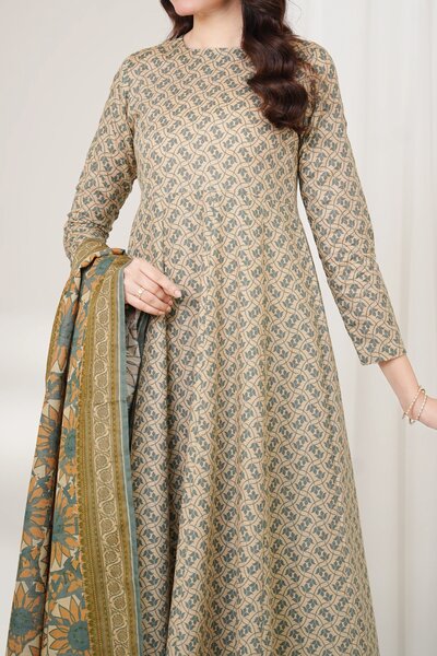 Narmin by Narkin's Unstitched Printed Khaddar 3 Piece Suit NN26UK NUWKDP-3192 - Casual Collection
