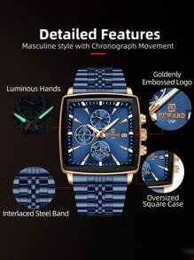 Shein - Men Date Detail Quartz Watch