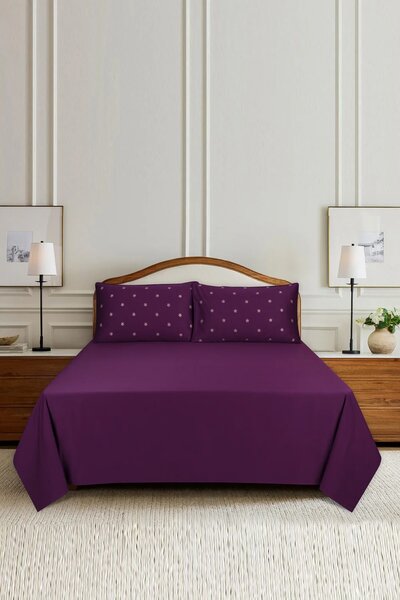 Jewel T-400 Embroidered Bed Sheet Set