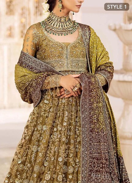 Aik Atelier Embroidered Net Suits Unstitched 3 Piece AIK25EF Vl2 Look 04 - Formals Collection