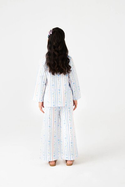 White Printed Cotton Co-ord Set