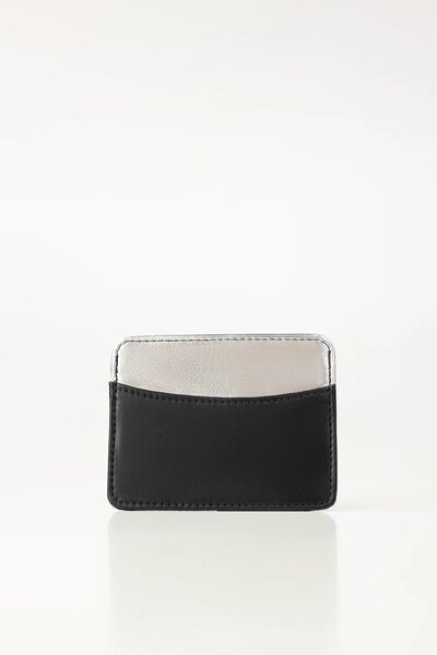 Black Silver Card Holder