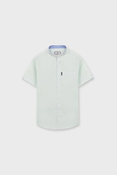 Boys Mint Cotton Casual Shirt