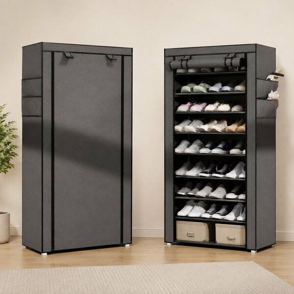 10 LAYERS ZIPPER SHOE CABINET