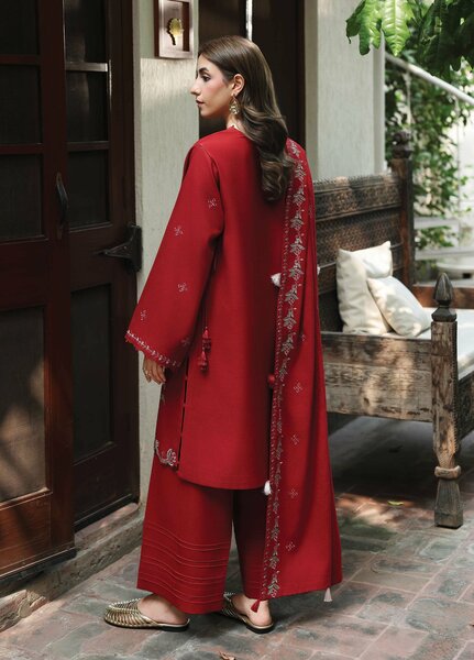 The Heirloom by Seran Unstitched Embroidered Herringbone 3 Piece Suit SN26UTH Senna D-10 - Casual Collection