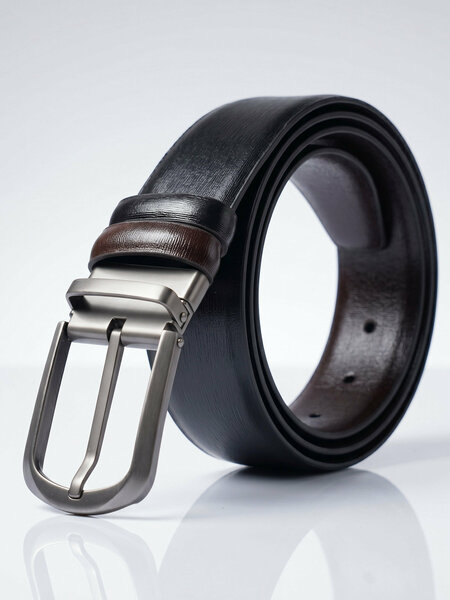 Black & Dark Brown Reversible Belt (BELT-934)