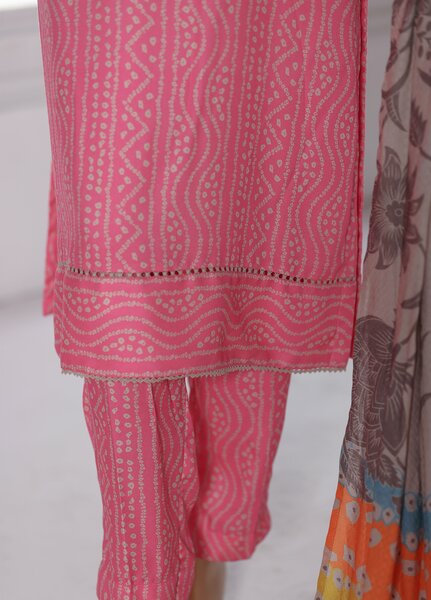Hz Textiles Unstitched Printed Viscose Twill 3 Piece Suit HZ26UVT VT-5040 - Winter Collection