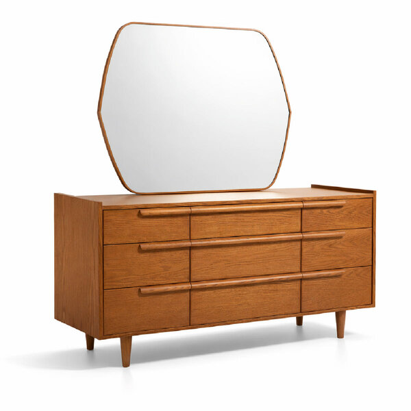 Nora Wooden Dresser with Mirror