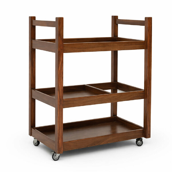 Nysa Solid Wood Tea Trolley with Wheels