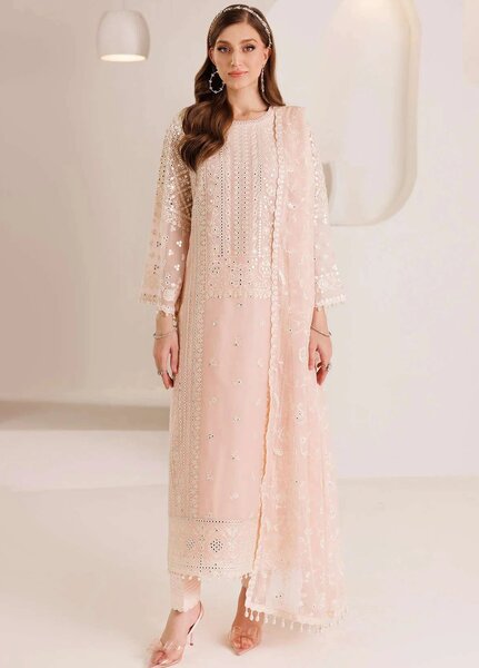 Alizeh Fashion Unstitched Embroidered Chiffon 3 Piece Suit AF26UCF AF-DHG-5029-Miksha - Festive Collection