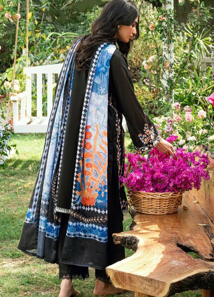 Lamhay by Dhanak Pret Swiss Voile 3 Piece DHN26PSV DC-2581 - Summer Collection