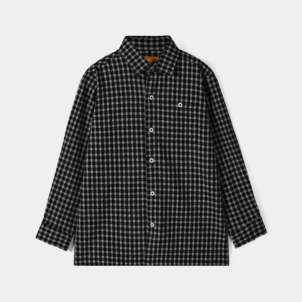 Boys Yarn Dyed shirt (Classic Check Black)