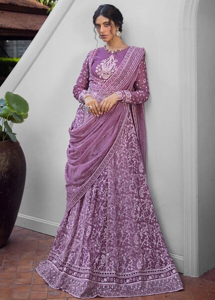 Roohi By Mushq Embroidered Organza Suit Unstitched 4 Piece MQ24R Naina - Luxury Collection