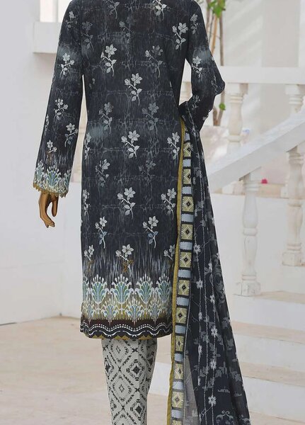Zouk by HZ Textiles Unstitched Printed Lawn 3 Piece Suit HZ26UZL ZEC-1160 - Casual Collection